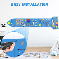 Spacocld Rocket clock learning panel introduces time concepts through play
