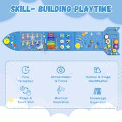 Spacocld Rocket spiral beads panel offers tactile tracking and sequencing