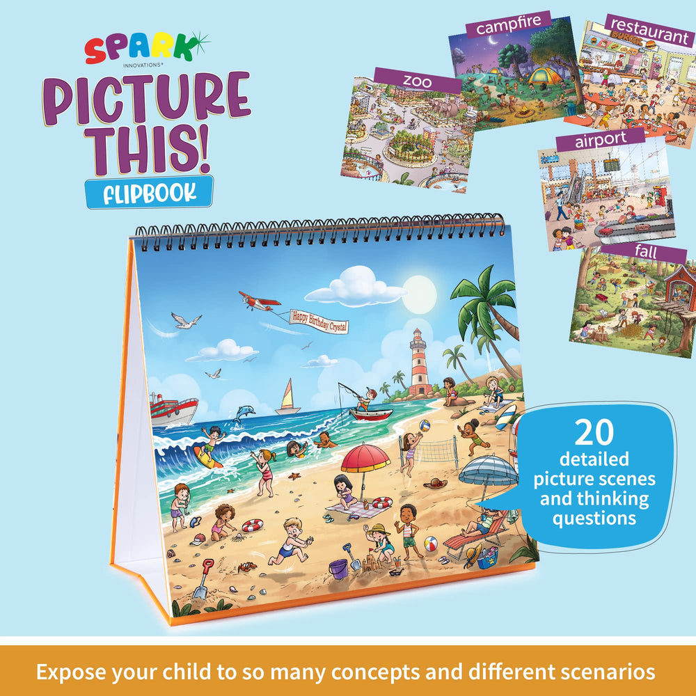SPARK INNOVATIONS emotion scene illustrations help kids recognize feelings in relatable contexts.