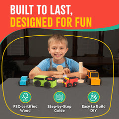 SparkJump uses safe wood materials for worry-free creative play