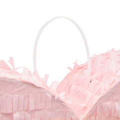 Sparkle and Bash bridal shower decor with heart pinata centerpiece.