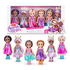 Sparkle Girlz six-pack dolls ready for imaginative play and collection.