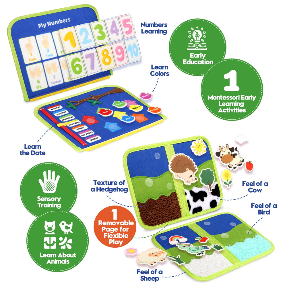 SparkleMe Busy Board packaging highlights a thoughtful gift design.