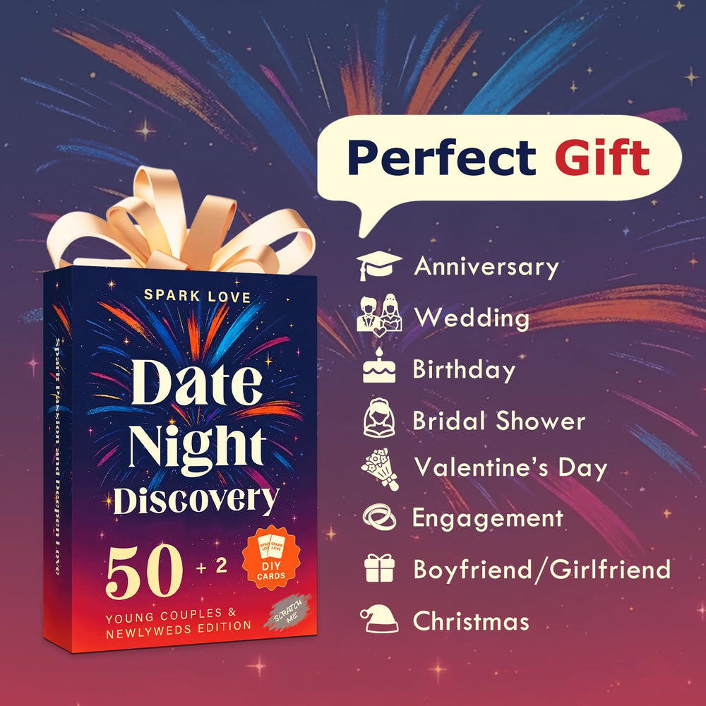 Sparklove coin and scratch film included for quick date reveals