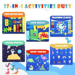SparkShoots Busy Board buckles and laces boost fine motor skills during travel.