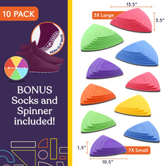 Special Supplies 10 Stepping Stones colorful blocks help kids play together safely.