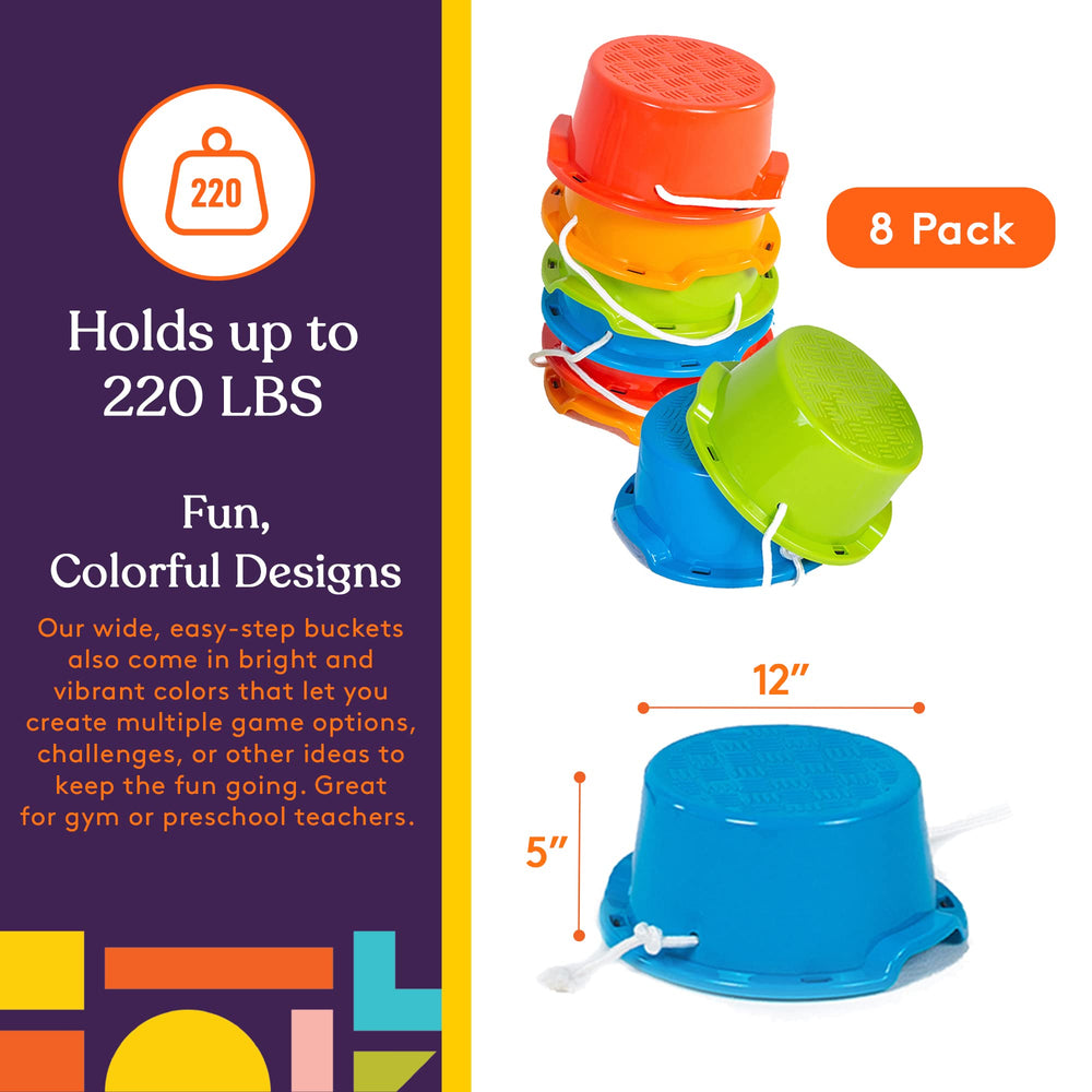Special Supplies Balance Buckets side view highlights sturdy construction and balance-focused play