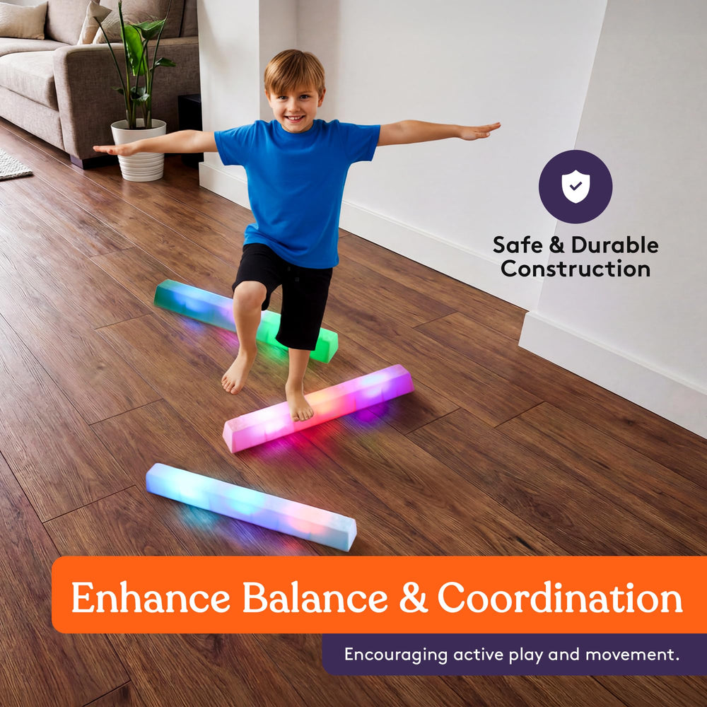 Special Supplies LED Stepping Stones are ideal for classrooms, therapy sessions, and home play.