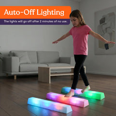 Special Supplies LED Stepping Stones promote sensory exploration with bright, interactive lighting.