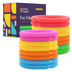Special Supplies Fun Pull and Stretch Tubes blue — tactile play and imaginative builds