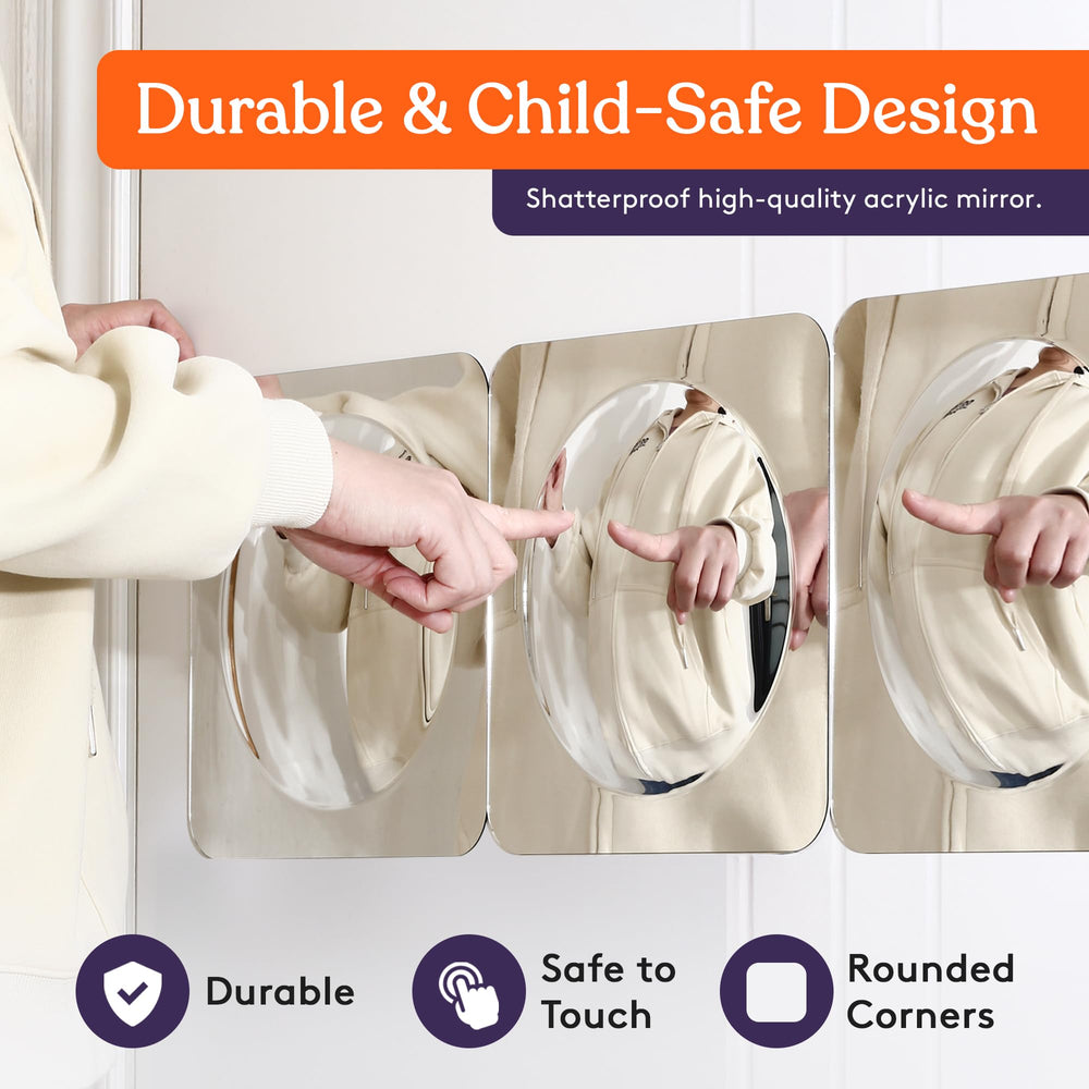 Special Supplies Sensory Bubble Wall Mirror in the classroom supports visual-tactile exploration.
