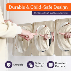 Special Supplies Sensory Bubble Wall Mirror in the classroom supports visual-tactile exploration.
