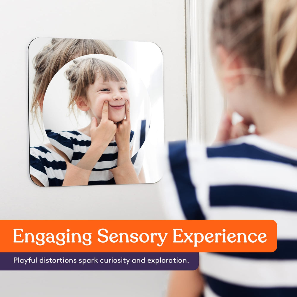 Special Supplies Sensory Bubble Wall Mirror durable acrylic construction ensures safety during busy play.