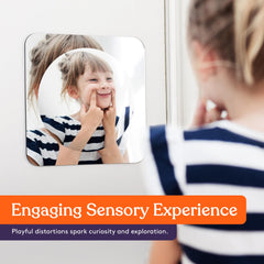 Special Supplies Sensory Bubble Wall Mirror durable acrylic construction ensures safety during busy play.