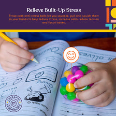 Special Supplies squishy stress ball non-staining and odor-free after use.