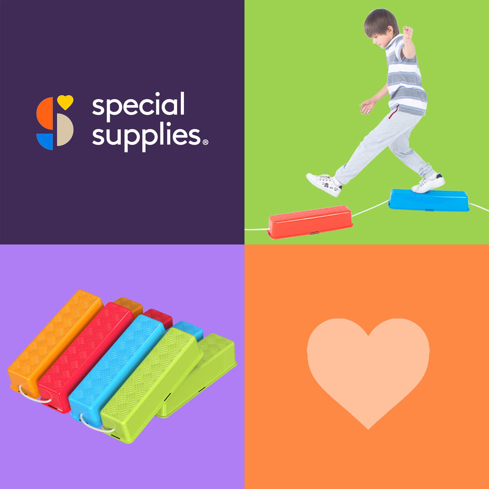Special Supplies balance beams with rugged rope links, preventing misplacing after class.