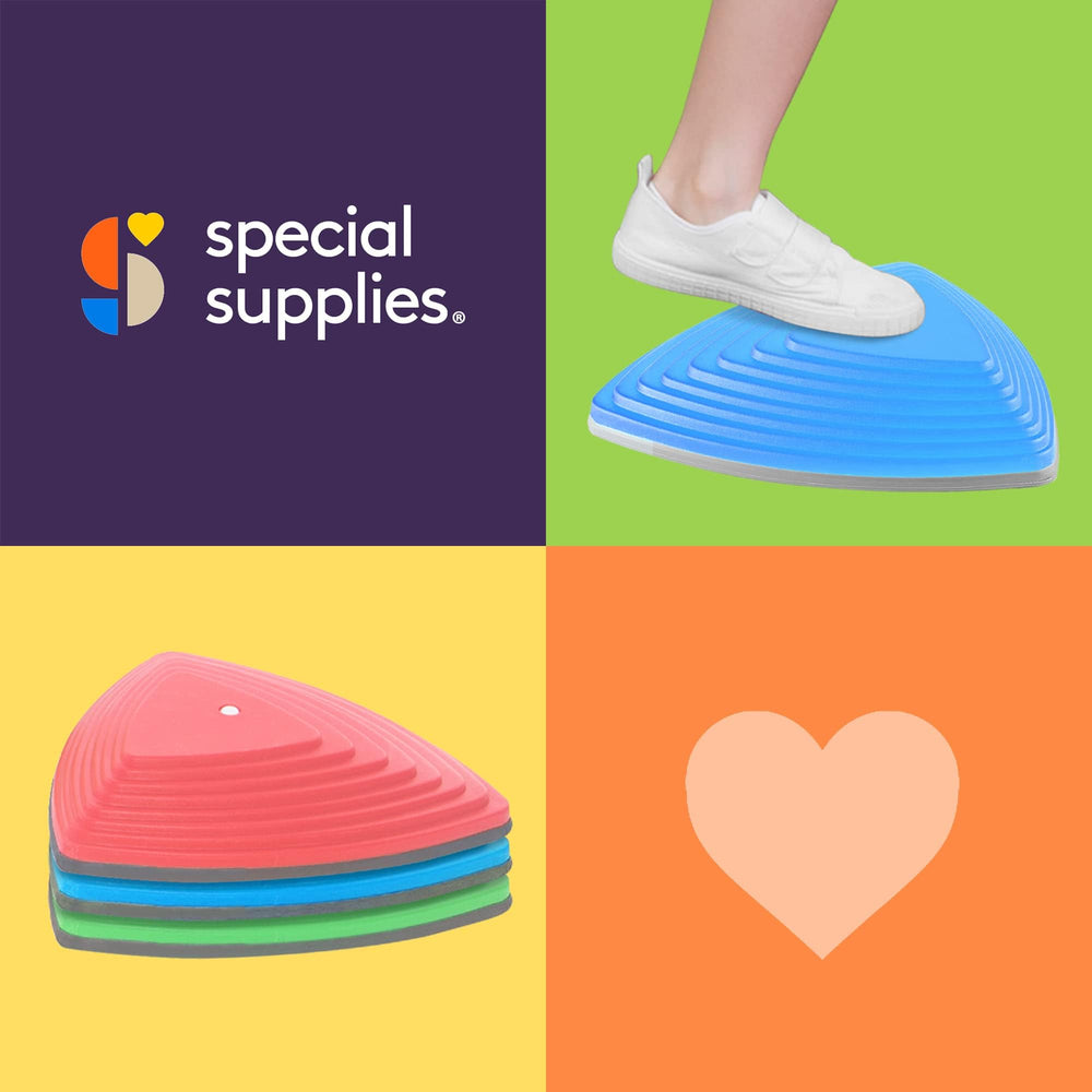 Special Supplies stepping stones feature different heights to challenge growing kids