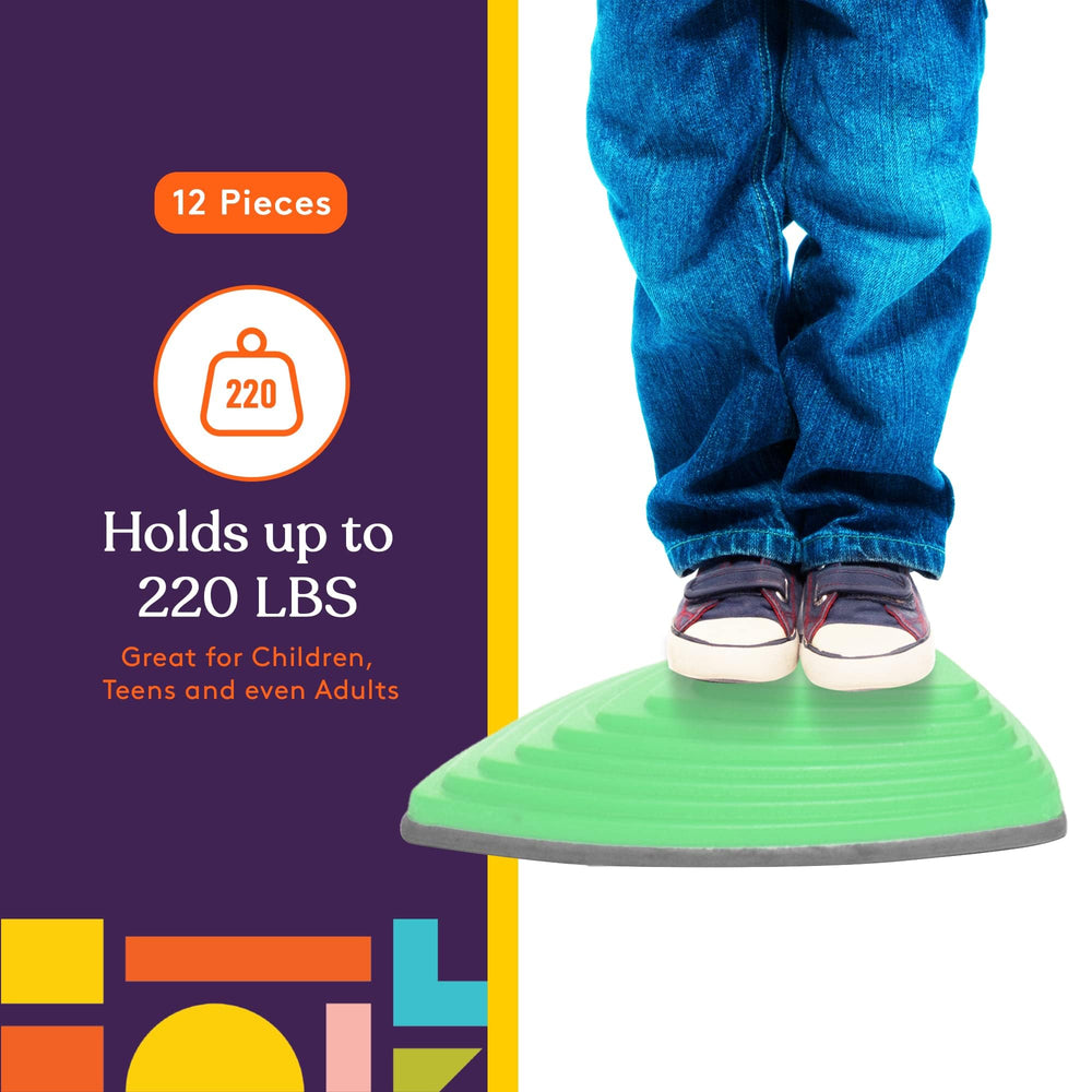 Special Supplies stepping stones with non-slip edge design for safer stepping