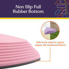 Special Supplies stepping stones non-slip edge helps reduce slipping during play.