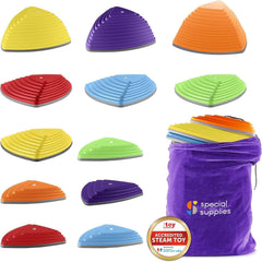 Special Supplies stepping stones in yellow promote indoor balance practice and coordination