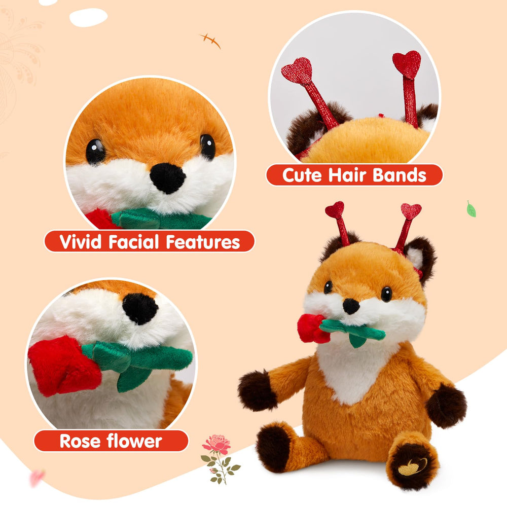 SpecialYou Rose Fox Plush child hugging shows approachable comfort for imaginative play