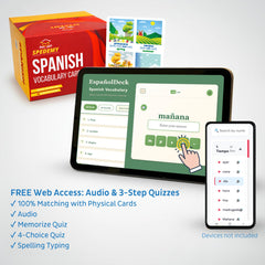 Spedemy 4-step quizzes interface to test recall across stages.