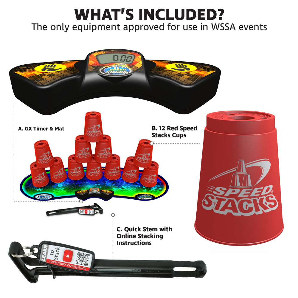 Speed Stacks holding stem for stable stacks during drills