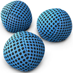 Speevers blue 4-2oz juggling balls trio with balanced feel for smooth practice.