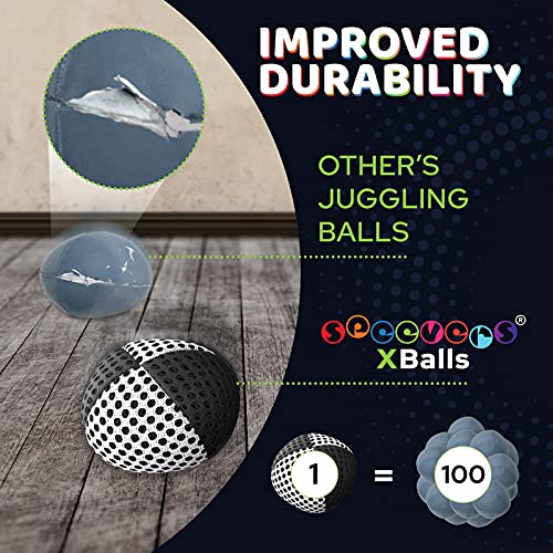 Bright color options for Speevers Xballs improve visibility.