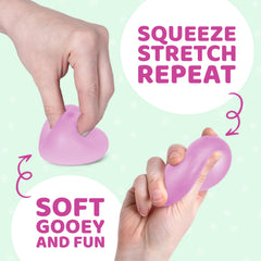 Speks pink stress ball ideal as a thoughtful gift or desk companion.