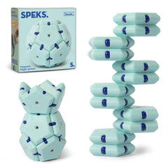 Speks Geode sphere pieces for focused desk play and tactile satisfaction.