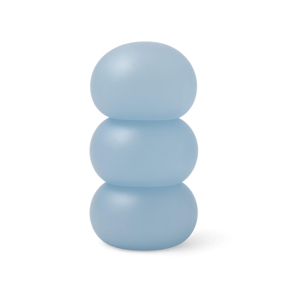 Speks squishy stress balls blue close-up squeezed for stress relief