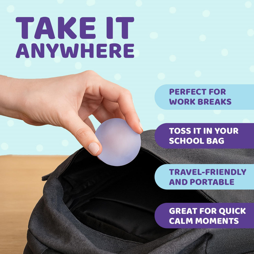 Durable blue Speks stress ball with TPR and gel