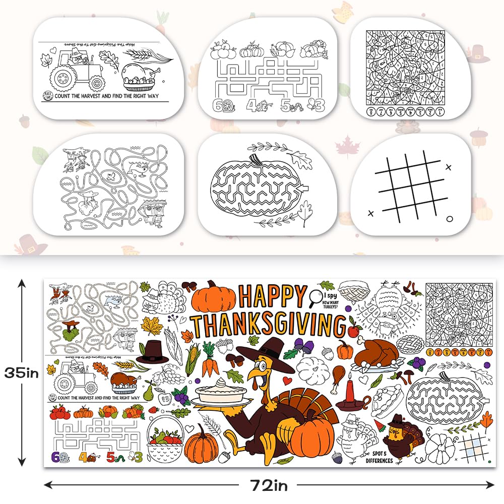 SPERINGEEN turkey-themed coloring poster for classroom or home activities