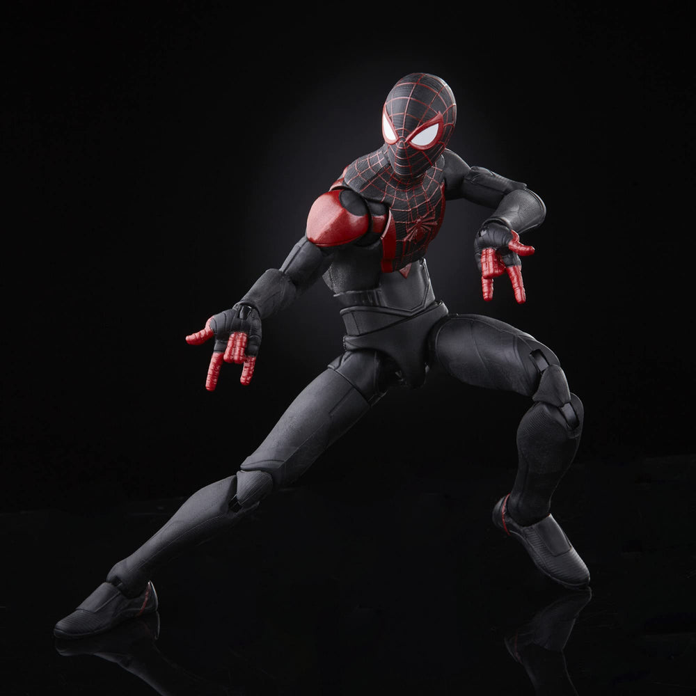 Spider-Man Miles Morales articulation points allow dynamic, action-ready poses.
