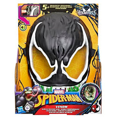 VenomVersus mask displays Venom phrases for immersive storytelling.