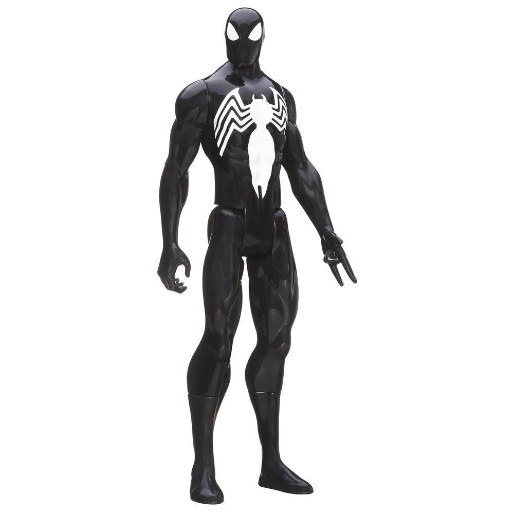Spider-Man Black Suit figure in dynamic front pose for display and pretend battles.