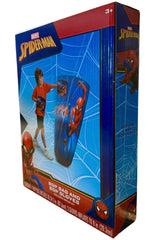 Spiderman Bop Gloves inflated for comfortable punching practice.