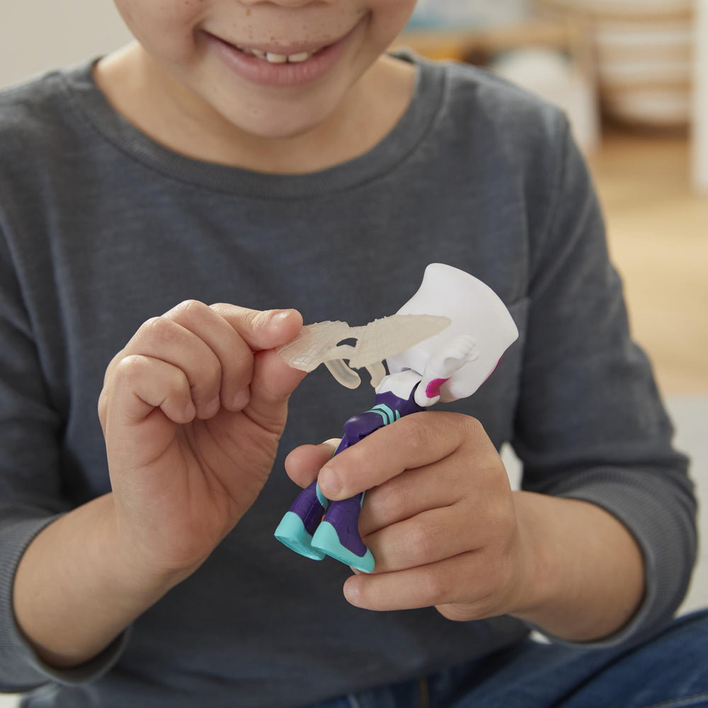 Three poseable figures enabling kid-friendly action poses and teamwork