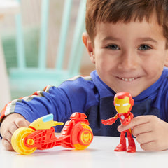 Iron Man figure and vehicle set sparks imaginative superhero storytelling.