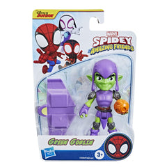 Spidey and His Amazing Friends poseable 4-inch figure supports flexible hero poses.