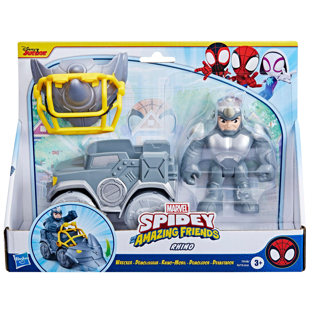 Rhino Wrecker vehicle designed for fast, imaginative superhero play.