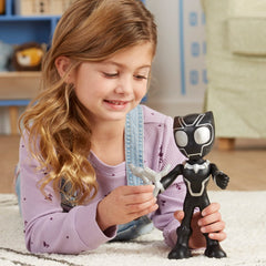 Hasbro Supersize Hero Black Panther, close-up detail for fans