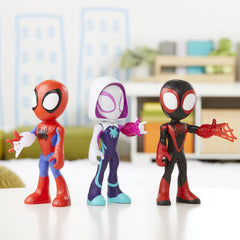 Close-up of Miles Morales figure detailing colors and sculpt for safe, engaging play.