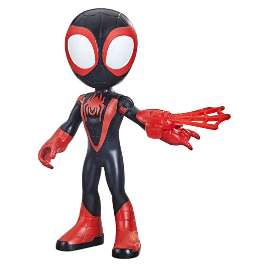 Spidey and His Amazing Friends Supersized Miles Morales figure ready for action-packed pretend play.