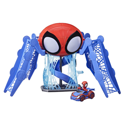 Spidey and His Amazing Friends Web-Quarters front view showing interactive play features