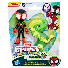 Poseable Marvel's Electrosaurus dino figure for dynamic battles.
