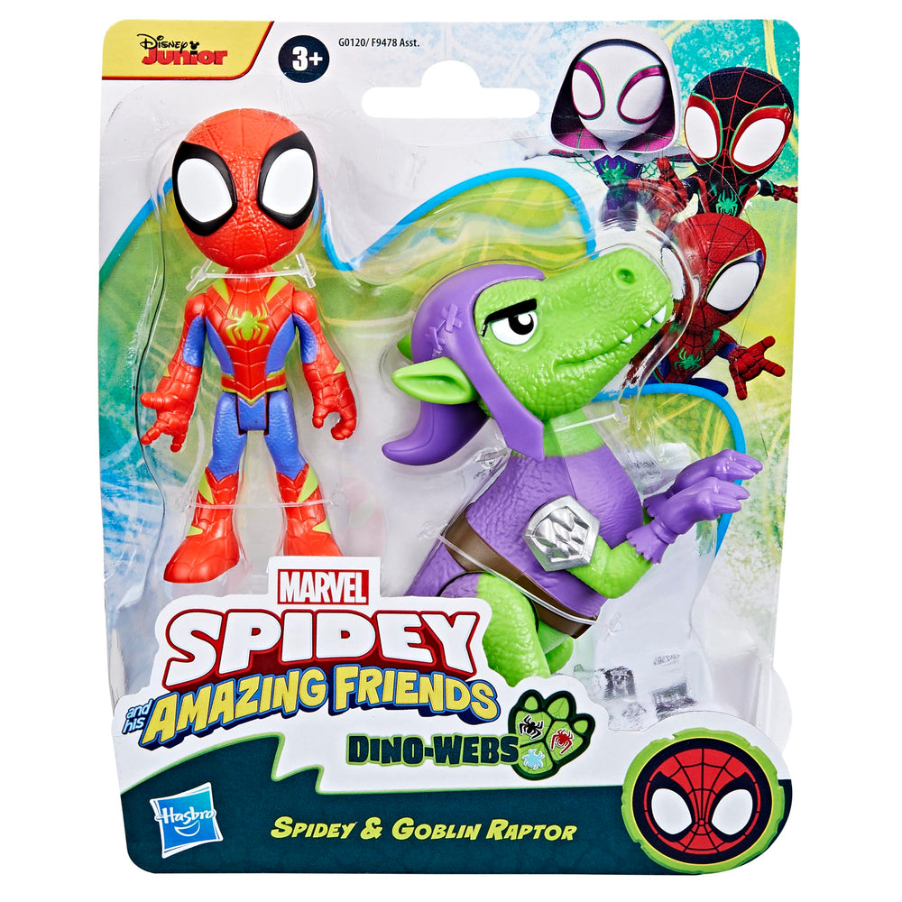 Goblin Raptor dino figure from the Spidey Dino-Webs set for dynamic pretend battles.