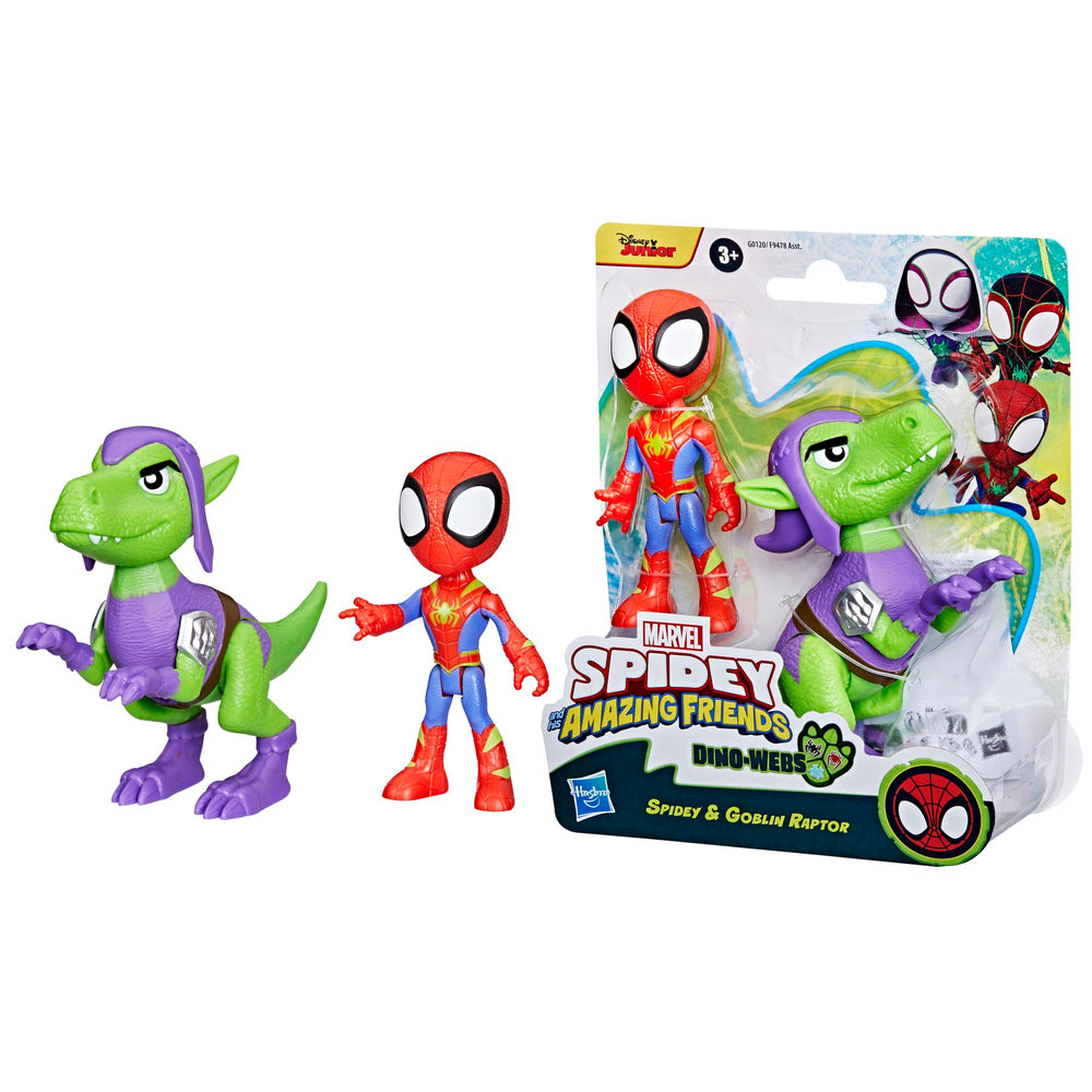 Gift-ready packaging highlights the collectible appeal of the Dino-Webs set.