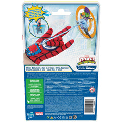 Spidey soft fabric glove designed for small hands during water play.